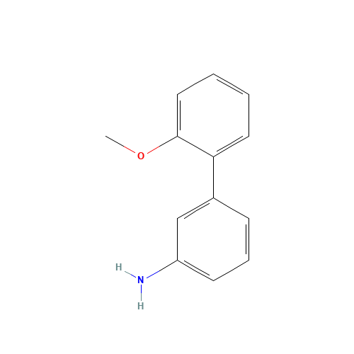 2'-Methoxy-biphenyl-3-ylamine (CAS: 96923-01-2) - Chemical Structure and Molecular Formula 