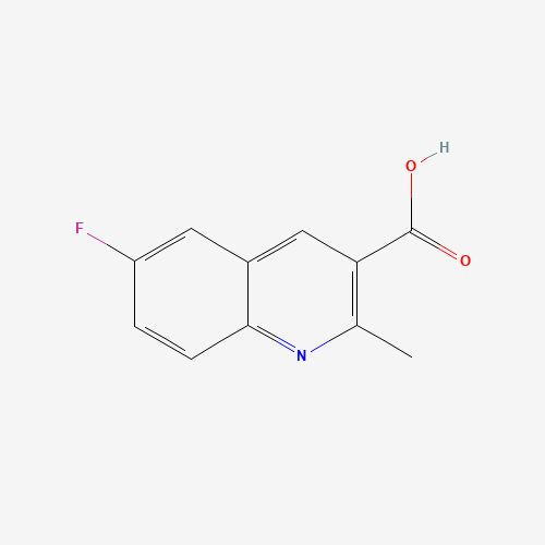 6-Fluoro-2-methyl-quinoline-3-carboxylic acid (CAS: 461026-47-1) - Chemical Structure and Molecular Formula 