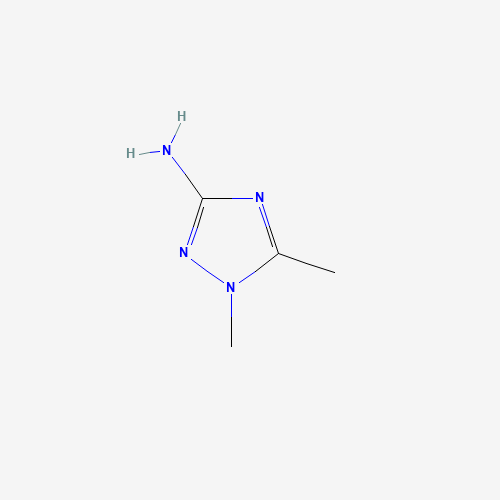 1,5-Dimethyl-1H-[1,2,4]triazol-3-ylamine (CAS: 34776-19-7) - Chemical Structure and Molecular Formula 