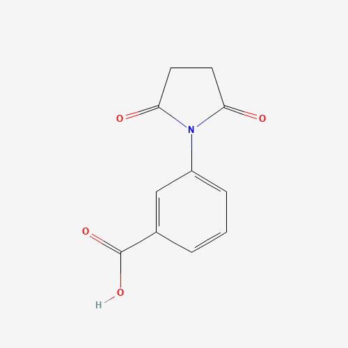 3-(2,5-Dioxo-pyrrolidin-1-yl)-benzoic acid (CAS: 60693-31-4) - Chemical Structure and Molecular Formula 