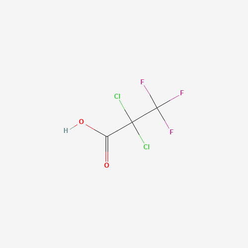 2,2-Dichloro-3,3,3-trifluoropropionic acid (CAS: 422-39-9) - Chemical Structure and Molecular Formula 