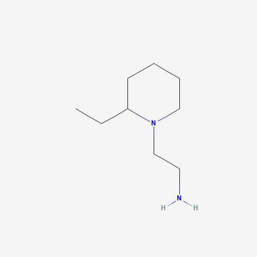 2-(2-Ethyl-piperidin-1-yl)-ethylamine (CAS: 22014-04-6) - Chemical Structure and Molecular Formula 