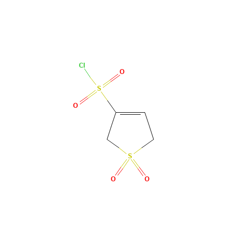 1,1-Dioxo-2,5-dihydro-1H-1lambda*6*-thiophene-3-sulfonyl chloride (CAS: 112161-61-2) - Chemical Structure and Molecular Formula 