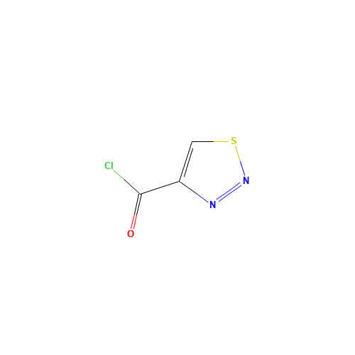 [1,2,3]Thiadiazole-4-carbonyl chloride (CAS: 4100-17-8) - Chemical Structure and Molecular Formula 
