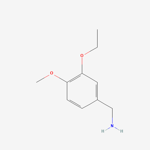 3-Ethoxy-4-methoxy-benzylamine (CAS: 108439-67-4) - Chemical Structure and Molecular Formula 