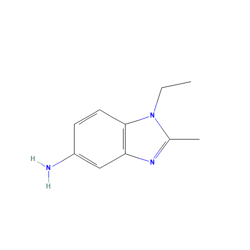1-Ethyl-2-methyl-1H-benzoimidazol-5-ylamine hydrochloride (CAS: 20982-18-7) - Chemical Structure and Molecular Formula 