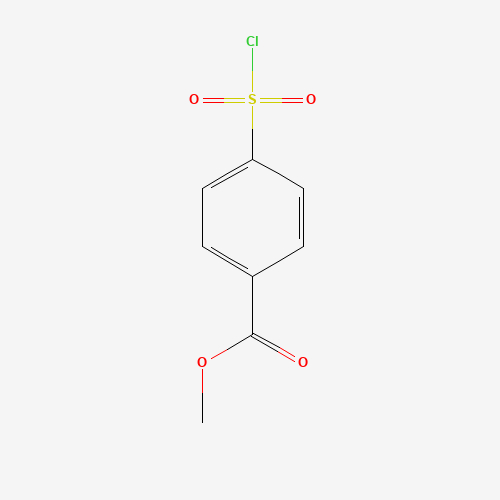 4-Chlorosulfonyl-benzoic acid methyl ester (CAS: 69812-51-7) - Chemical Structure and Molecular Formula 