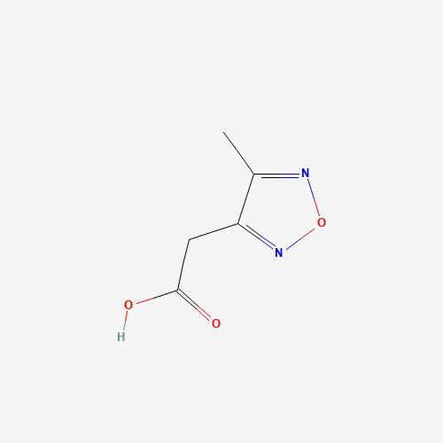 (4-Methyl-furazan-3-yl)-acetic acid (CAS: 15323-69-0) - Chemical Structure and Molecular Formula 