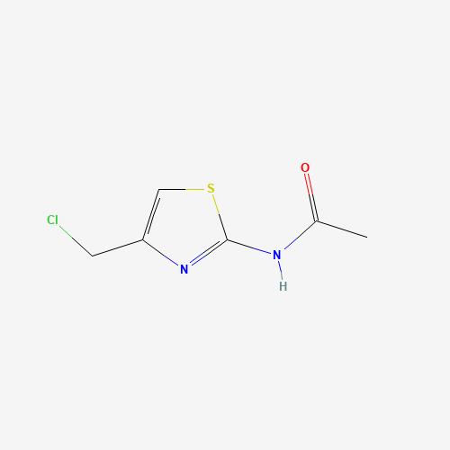 N-(4-Chloromethyl-thiazol-2-yl)-acetamide (CAS: 7460-59-5) - Chemical Structure and Molecular Formula 