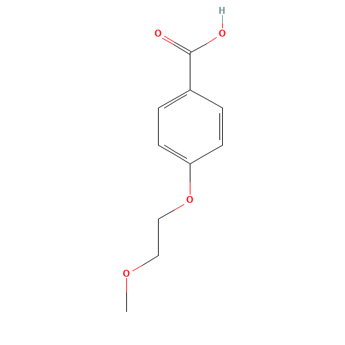 4-(2-Methoxy-ethoxy)-benzoic acid (CAS: 27890-92-2) - Chemical Structure and Molecular Formula 