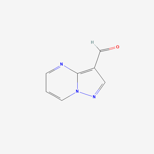 Pyrazolo[1,5-a]pyrimidine-3-carbaldehyde (CAS: 879072-59-0) - Chemical Structure and Molecular Formula 