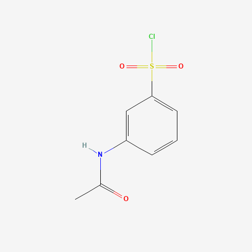 3-Acetylamino-benzenesulfonyl chloride (CAS: 23905-46-6) - Chemical Structure and Molecular Formula 