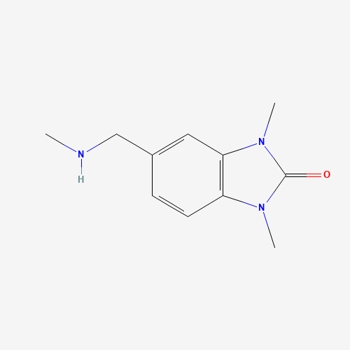 1,3-Dimethyl-5-methylaminomethyl-1,3-dihydro-benzoimidazol-2-one (CAS: 881450-62-0) - Chemical Structure and Molecular Formula 
