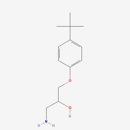 1-Amino-3-(4-tert-butyl-phenoxy)-propan-2-ol (CAS: 41403-84-3) - Chemical Structure and Molecular Formula 