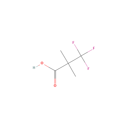 3,3,3-Trifluoro-2,2-dimethylpropionic acid (CAS: 889940-13-0) - Chemical Structure and Molecular Formula 