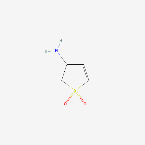 1,1-Dioxo-2,3-dihydro-1H-1lambda*6*-thiophen-3-ylamine (CAS: 56275-95-7) - Chemical Structure and Molecular Formula 