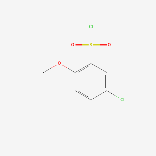 5-Chloro-2-methoxy-4-methylbenzenesulfonyl chloride (CAS: 889939-48-4) - Chemical Structure and Molecular Formula 