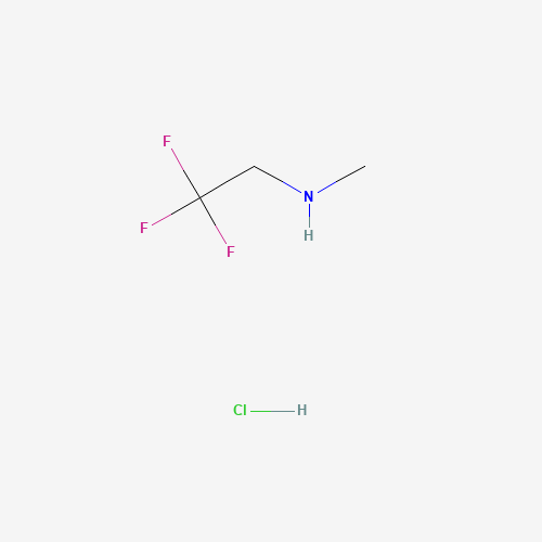 Methyl-(2,2,2-trifluoro-ethyl)-amine hydrochloride (CAS: 2730-52-1) - Chemical Structure and Molecular Formula 