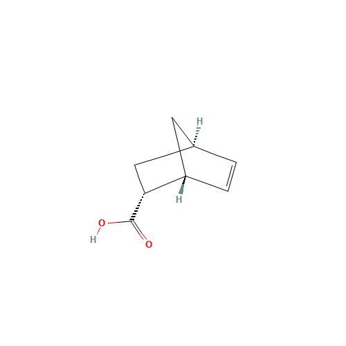 (1R,2R,4R)-Bicyclo[2.2.1]hept-5-ene-2-carboxylic acid (CAS: 1195-12-6) - Chemical Structure and Molecular Formula 