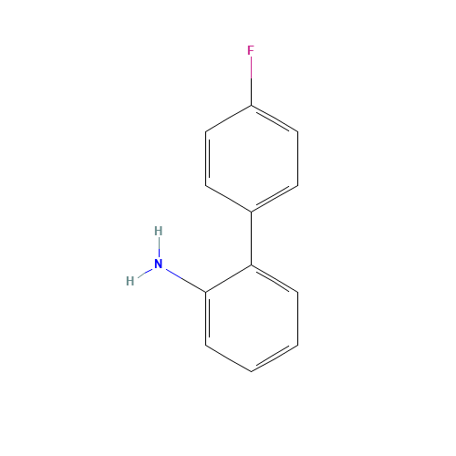 4'-Fluoro[1,1'-biphenyl]-2-amine (CAS: 321-63-1) - Chemical Structure and Molecular Formula 
