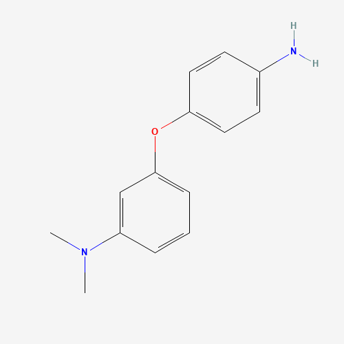 N-[3-(4-Aminophenoxy)phenyl]-N,N-dimethylamine (CAS: 56705-87-4) - Chemical Structure and Molecular Formula 