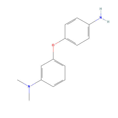 N-[3-(4-Aminophenoxy)phenyl]-N,N-dimethylamine (CAS: 56705-87-4) - Chemical Structure and Molecular Formula 
