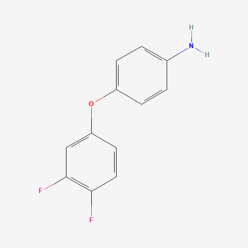 4-(3,4-Difluorophenoxy)aniline (CAS: 383126-84-9) - Chemical Structure and Molecular Formula 