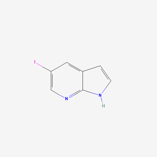 5-Iodo-1H-pyrrolo[2,3-b]pyridine (CAS: 898746-50-4) - Chemical Structure and Molecular Formula 