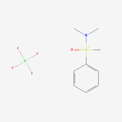 (Dimethylamino)methylphenyloxosulfonium tetrafluoroborate (CAS: 21077-81-6) - Chemical Structure and Molecular Formula 