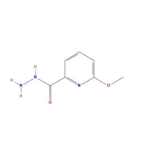 6-Methoxy-pyridine-2-carboxylic acid hydrazide (CAS: 855784-42-8) - Chemical Structure and Molecular Formula 