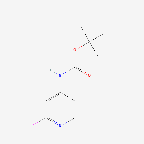 (2-Iodo-pyridin-4-yl)-carbamic acid tert-butyl ester (CAS: 869735-25-1) - Chemical Structure and Molecular Formula 