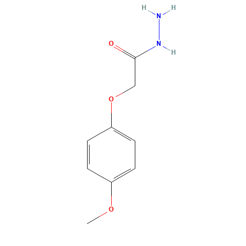 2-(4-Methoxyphenoxy)acetohydrazide (CAS: 21953-91-3) - Chemical Structure and Molecular Formula 