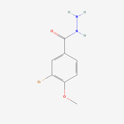 3-Bromo-4-methoxybenzohydrazide (CAS: 181136-33-4) - Chemical Structure and Molecular Formula 