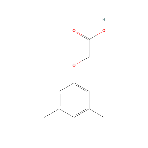 2-(3,5-Dimethylphenoxy)acetic acid (CAS: 5406-14-4) - Chemical Structure and Molecular Formula 