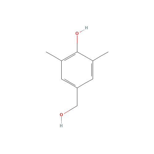 4-(Hydroxymethyl)-2,6-dimethylphenol (CAS: 4397-14-2) - Chemical Structure and Molecular Formula 