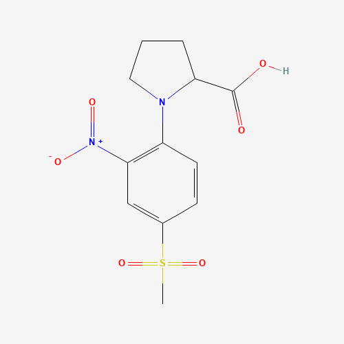 1-[4-(Methylsulfonyl)-2-nitrophenyl]pyrrolidine-2-carboxylic acid (CAS: 93001-20-8) - Related Chemical Product