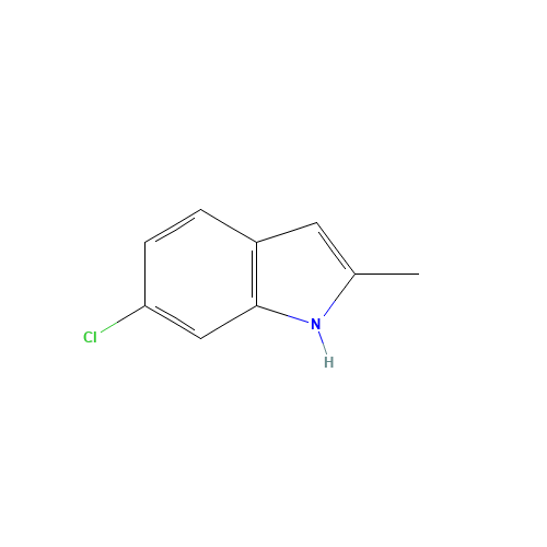 6-Chloro-2-methylindole (CAS: 6127-17-9) - Chemical Structure and Molecular Formula 