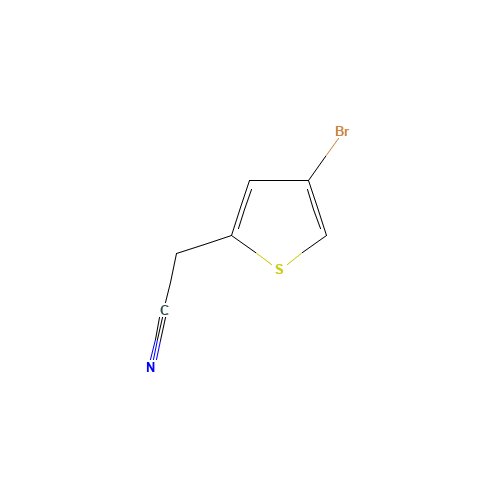 4-Bromothiophene-2-acetonitrile (CAS: 160005-43-6) - Chemical Structure and Molecular Formula 