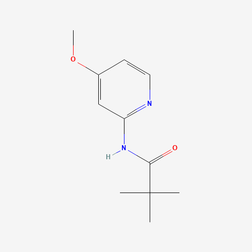 N-(4-Methoxy-pyridin-2-yl)-2,2-dimethyl-propionamide (CAS: 898561-60-9) - Chemical Structure and Molecular Formula 
