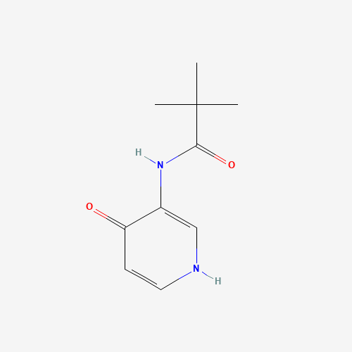 N-(4-Hydroxy-pyridin-3-yl)-2,2-dimethyl-propionamide (CAS: 540497-47-0) - Chemical Structure and Molecular Formula 