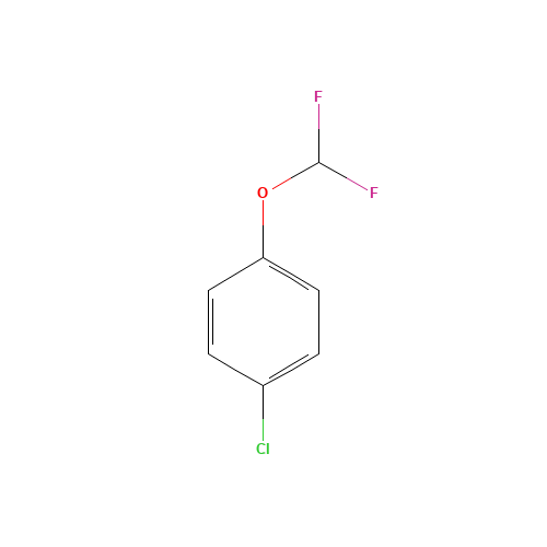 4-(Difluoromethoxy)chlorobenzene (CAS: 81932-03-8) - Chemical Structure and Molecular Formula 