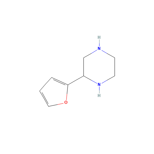 2-Furane-2-yl-piperazine (CAS: 111760-37-3) - Chemical Structure and Molecular Formula 