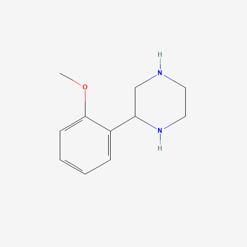 2-(2-Methoxyphenyl)-piperazine (CAS: 65709-27-5) - Chemical Structure and Molecular Formula 