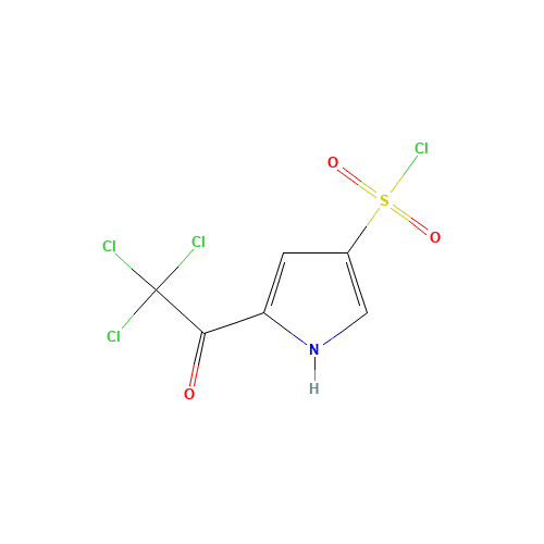 2-(Trichloroacetyl)pyrrole-4-sulfonyl chloride (CAS: 867330-05-0) - Chemical Structure and Molecular Formula 