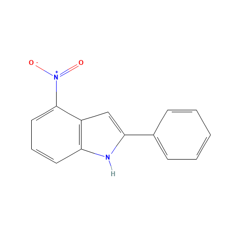 4-Nitro-2-phenylindole (CAS: 7746-36-3) - Chemical Structure and Molecular Formula 