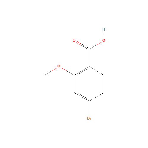 4-Bromo-2-methoxybenzoic acid (CAS: 72135-36-5) - Chemical Structure and Molecular Formula 