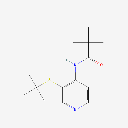 N-(3-tert-Butylsulfanyl-pyridin-4-yl)-2,2-dimethyl-propionamide (CAS: 766557-59-9) - Related Chemical Product