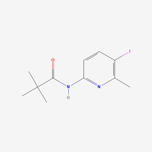 N-(5-Iodo-6-methyl-pyridin-2-yl)-2,2-dimethyl-propionamide (CAS: 676588-16-2) - Chemical Structure and Molecular Formula 
