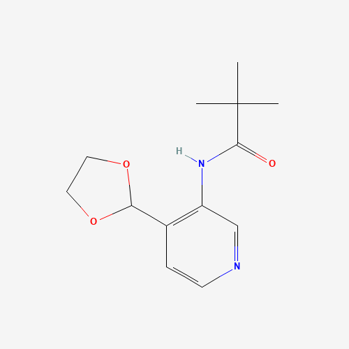N-(4-[1,3]Dioxolan-2-yl-pyridin-3-yl)-2,2-dimethyl-propionamide (CAS: 869735-24-0) - Related Chemical Product