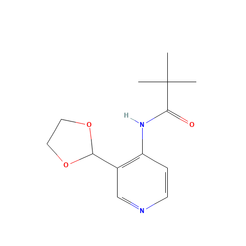 N-(3-[1,3]Dioxolan-2-yl-pyridin-4-yl)-2,2-dimethyl-propionamide (CAS: 773087-36-8) - Related Chemical Product